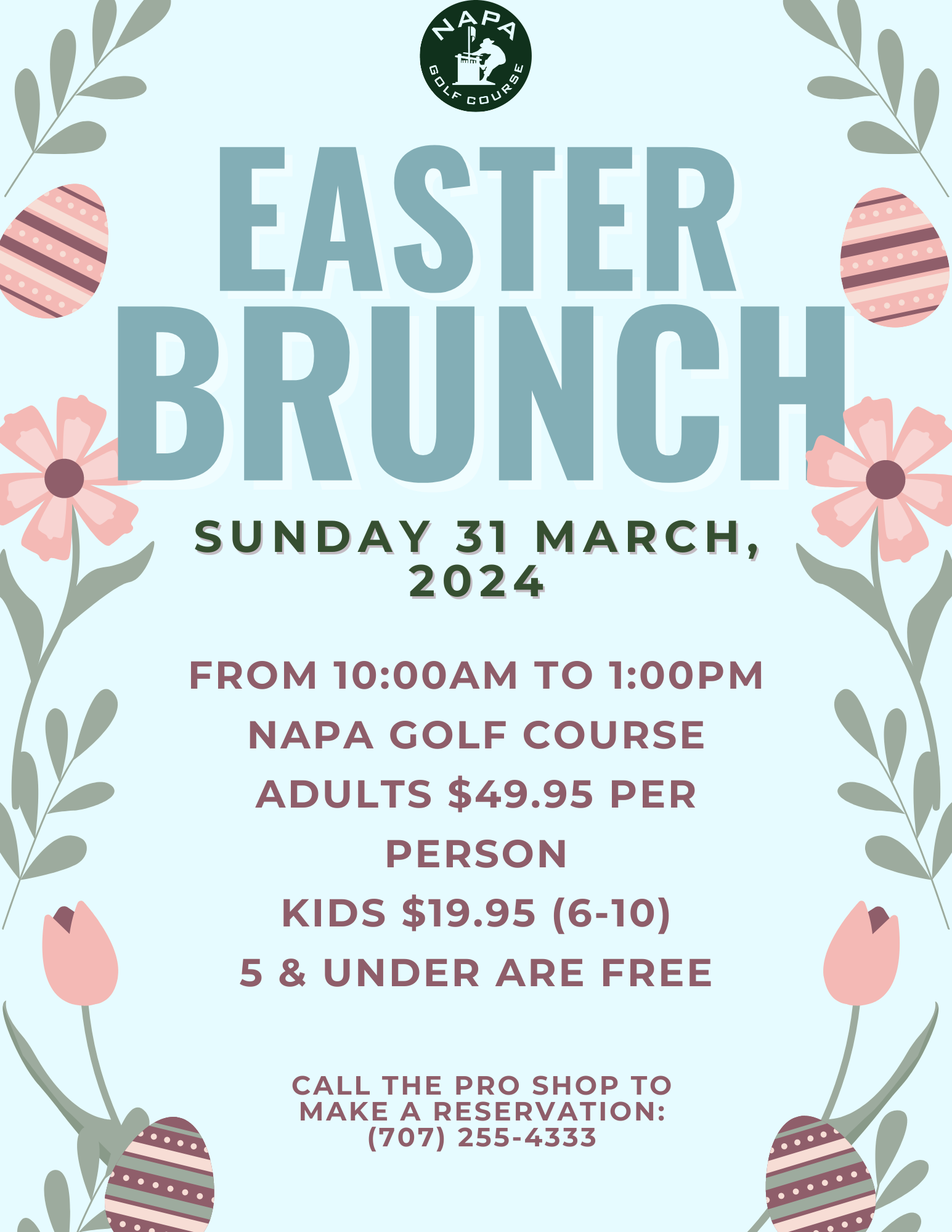 Easter Brunch Napa Flyer